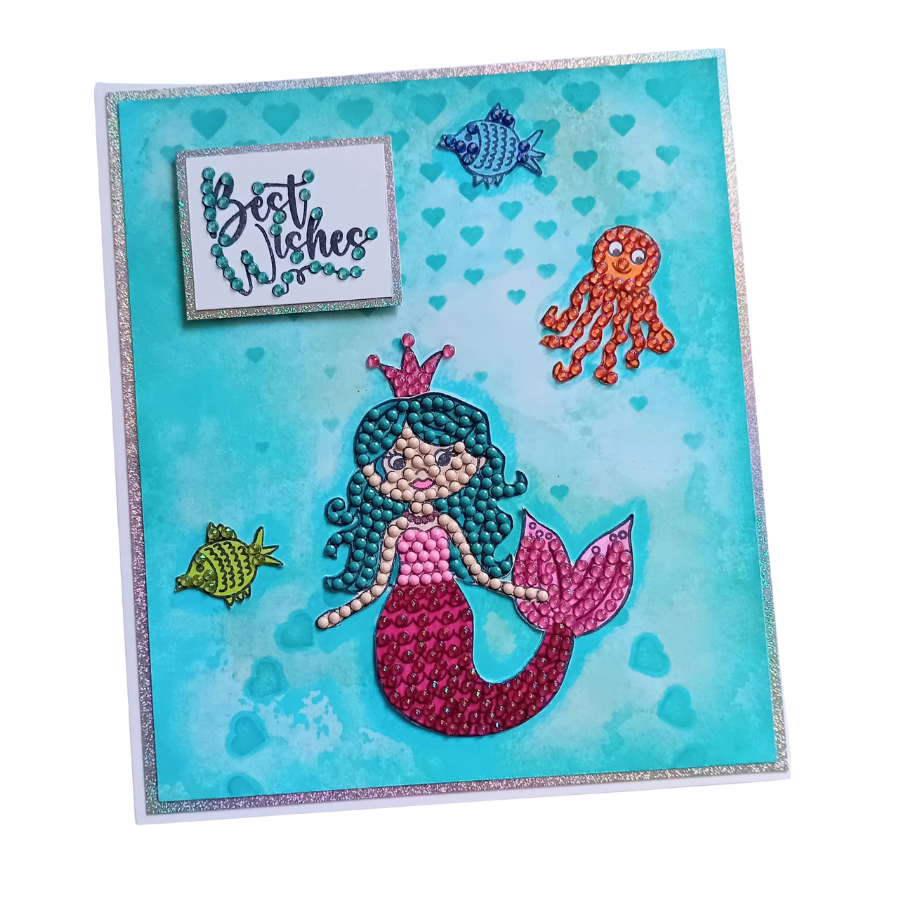 Mythical Mermaid Crystal Art A6 Stamp Set 4