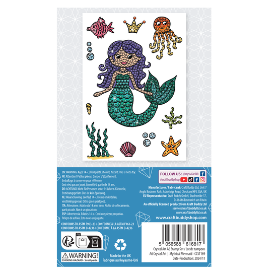 Mythical Mermaid Crystal Art A6 Stamp Set 9