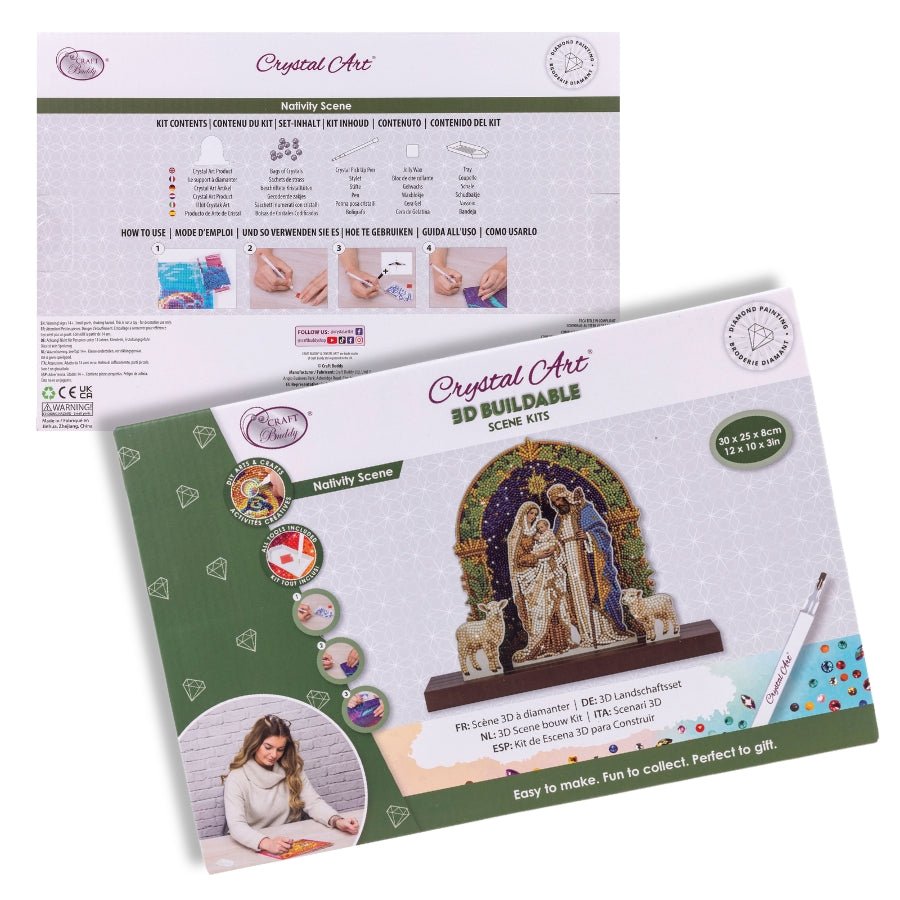 Nativity Scene Crystal Art 3D Buildable Scene Kit