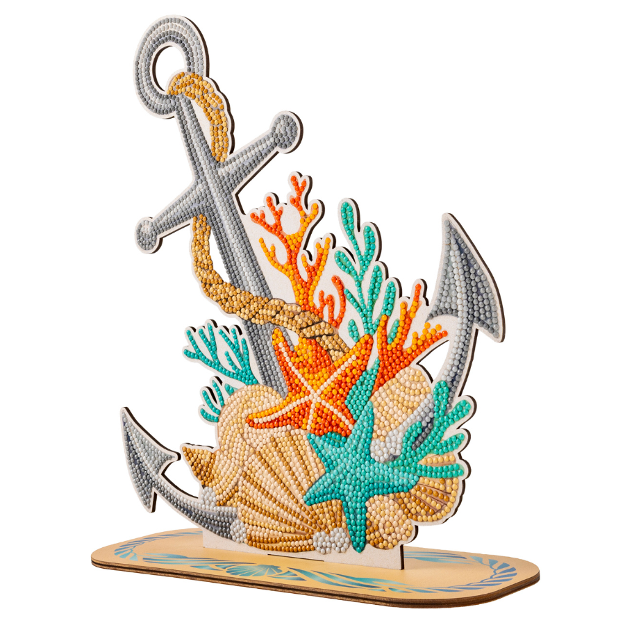 Nautical Anchor Crystal Art Decoration Kit