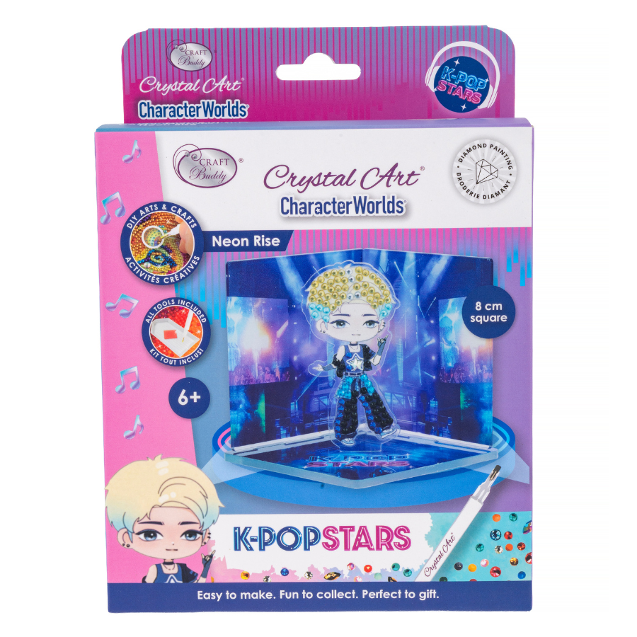 Neon Rise Crystal Art K-Pop Stars Character Worlds