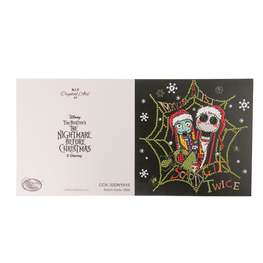 Nightmare Nutcrackers Crystal Art Card 18x18 card