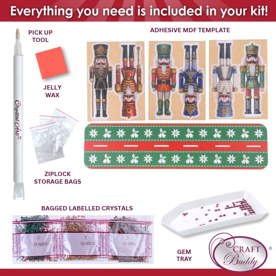 Nutcrackers Crystal Art Decoration Kit