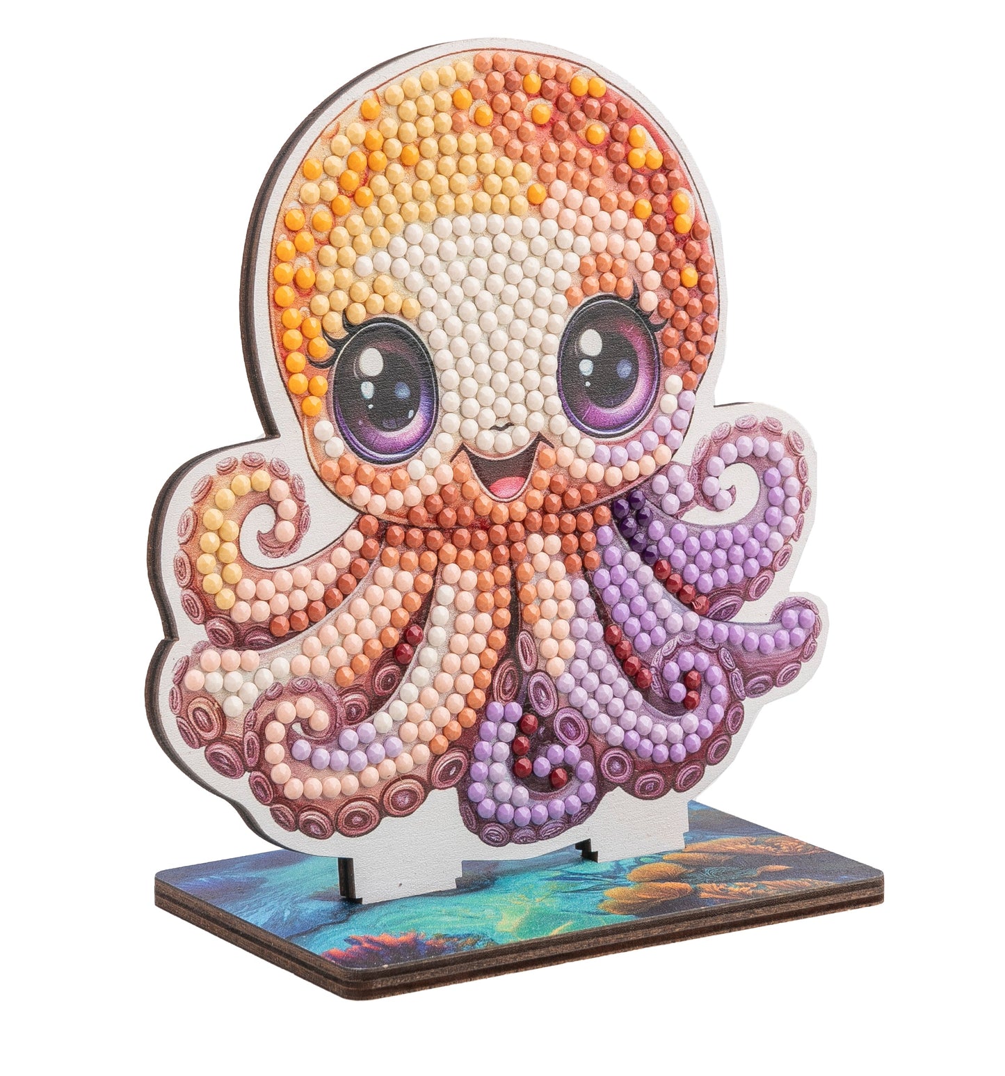 Octopus Crystal Art Wildlife Buddies angle