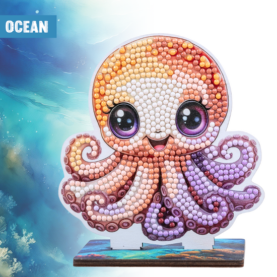 Octopus Crystal Art Wildlife Buddies ocean