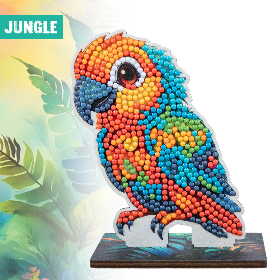 Parrot Crystal Art Wildlife Buddies jungle