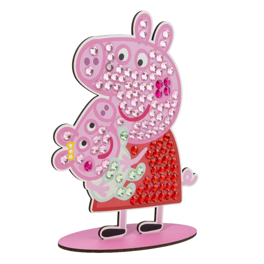 Peppa & Evie Crystal Art Junior Buddies XL Peppa Pig