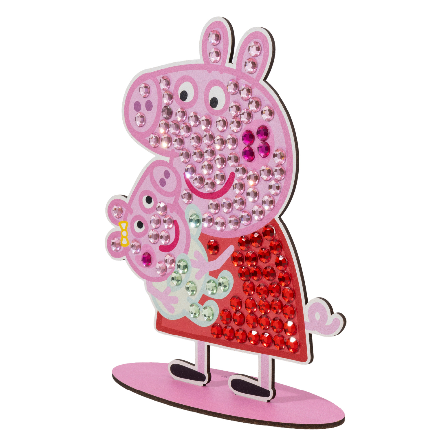 Peppa & Evie Crystal Art Junior Buddies XL Peppa Pig