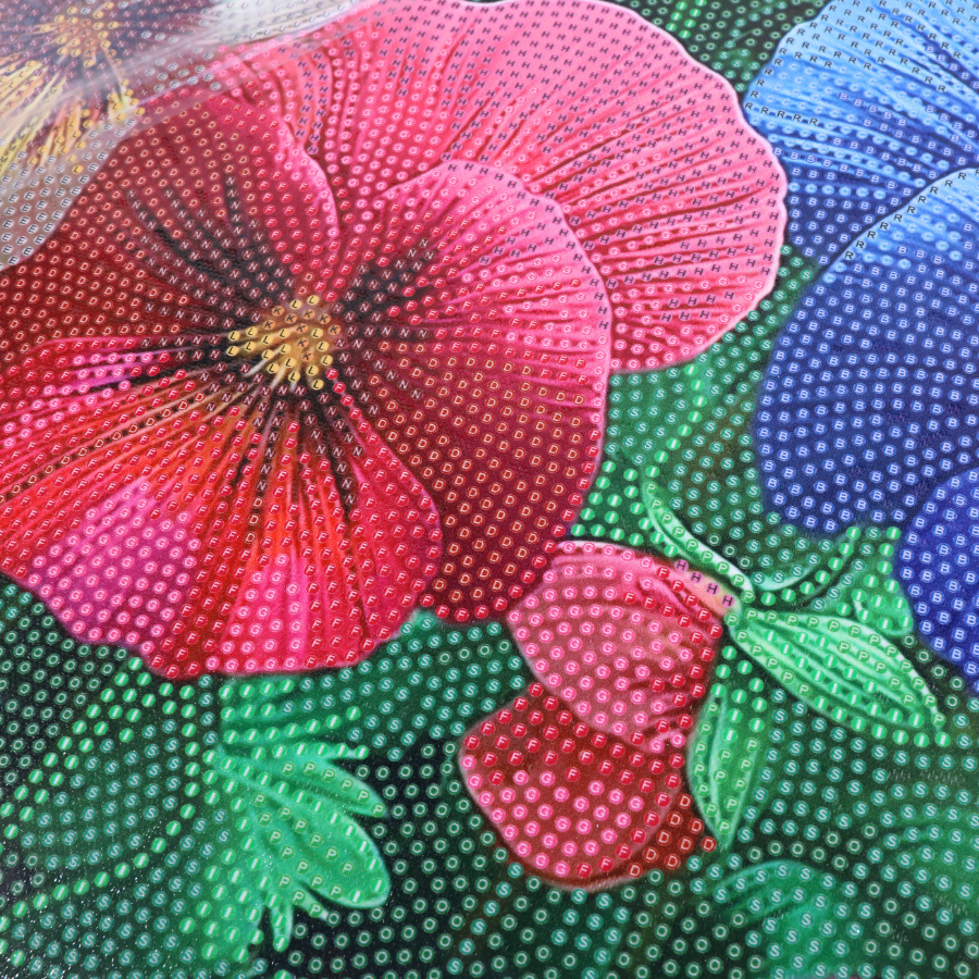 Perfect Pansies Crystal Art Framed Canvas Kit 40x50cm