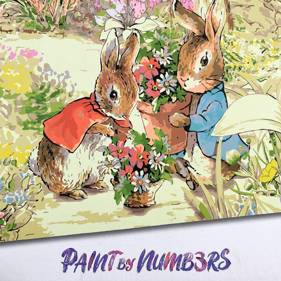 Peter Rabbit Flopsy 30x40cm Paint By Numb3rs Canvas logo