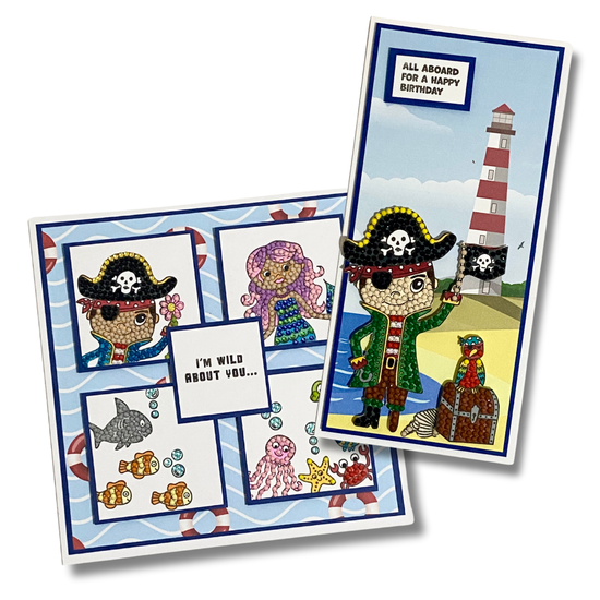 Pirate Adventure Crystal Art A6 Stamp Set 4