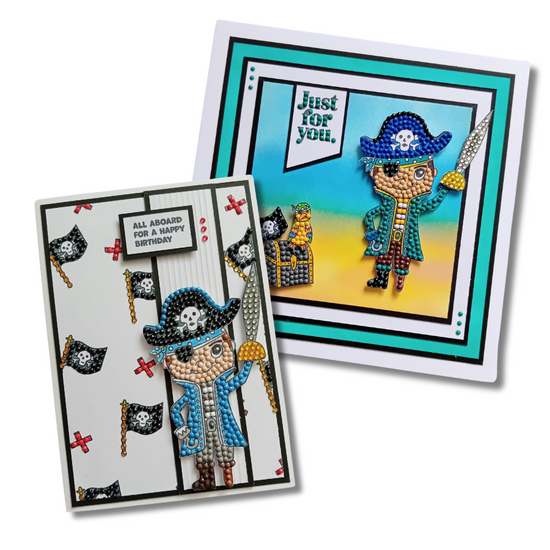 Pirate Adventure Crystal Art A6 Stamp Set 6