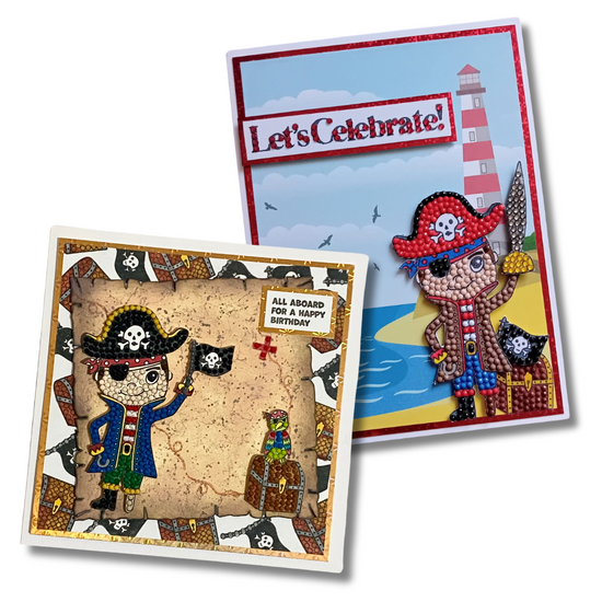 Pirate Adventure Crystal Art A6 Stamp Set 8