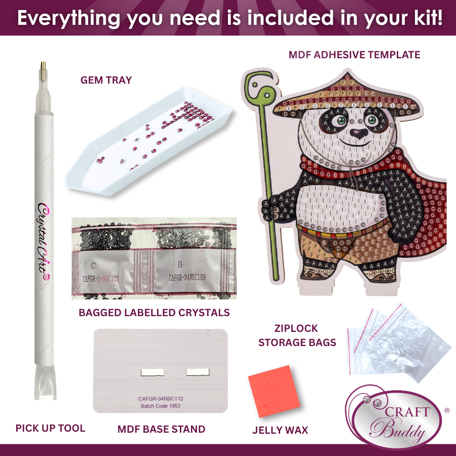 Po Crystal Art Buddies Kit Series 8 Kung Fu Panda