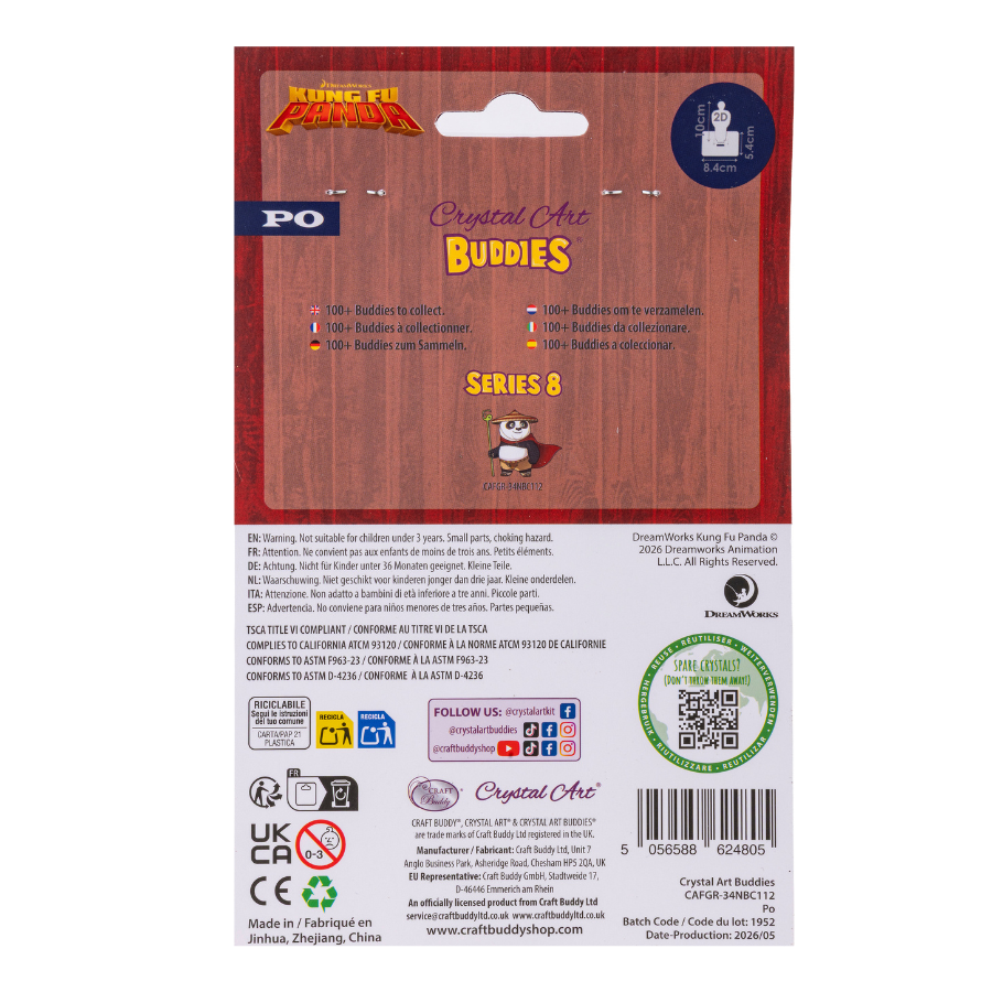 Po Crystal Art Buddies Kit Series 8 Kung Fu Panda
