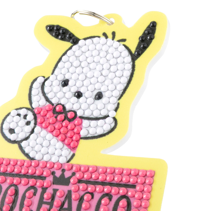 Pochacco Crystal Art Bag Charm Kit Hello Kitty