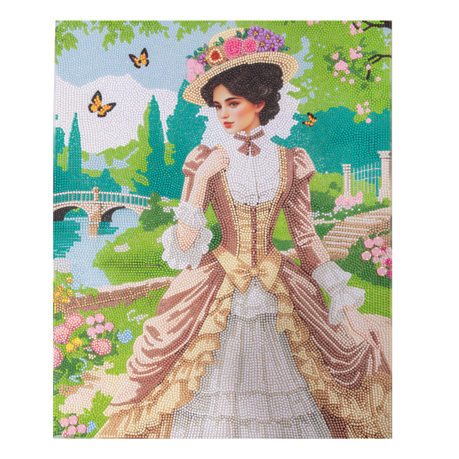 Pretty Promenade Crystal Art Canvas Kit 40x50cm