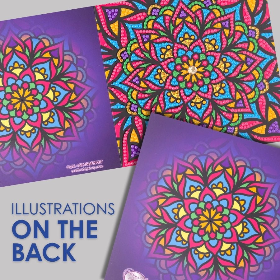 Radiant Mandala Crystal Art Card Kit 15x15cm
