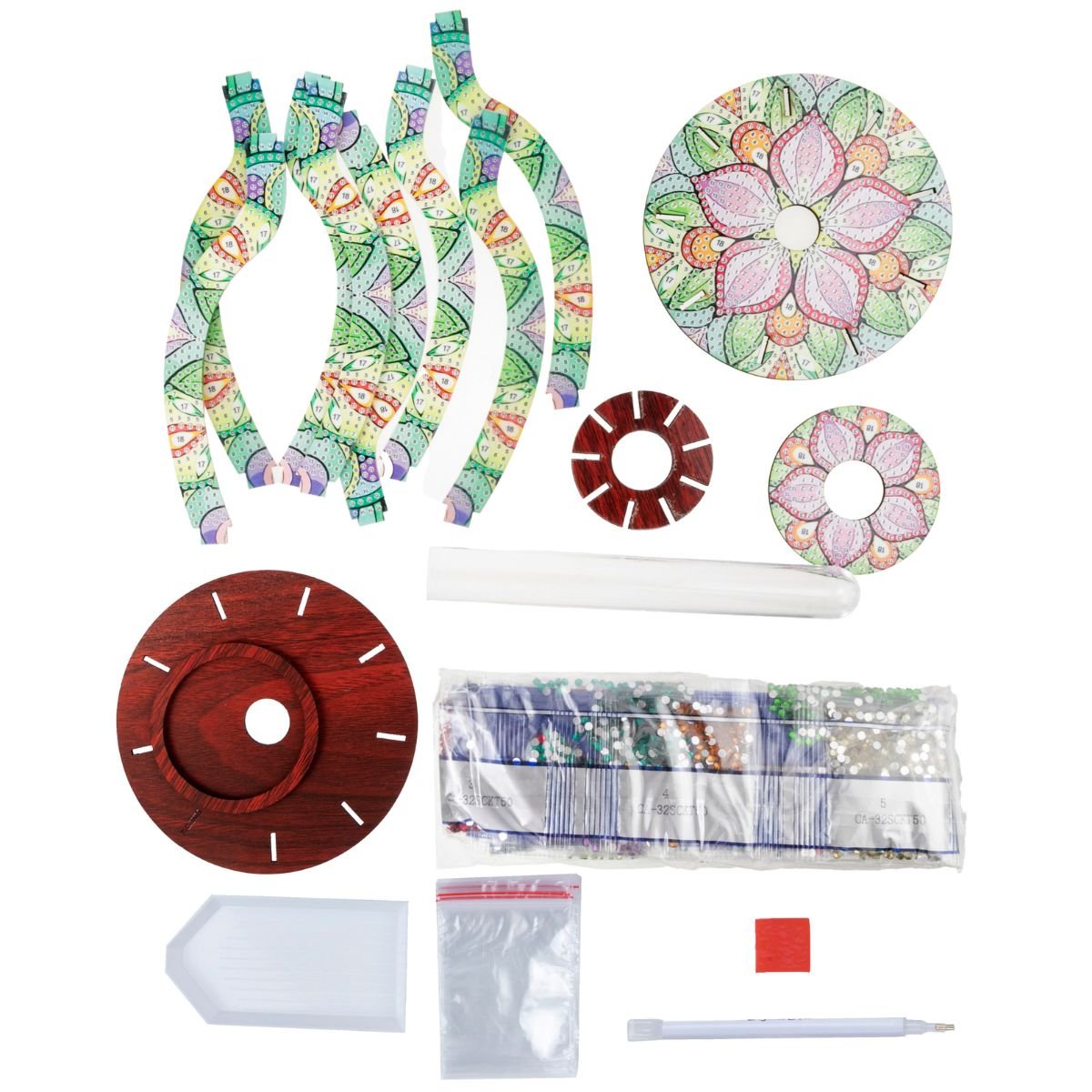 Radiant petals crystal art vase contents