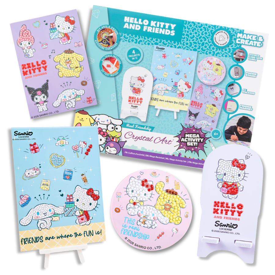 Real Friendship Crystal Art Mega Activity Set Hello Kitty & Friends