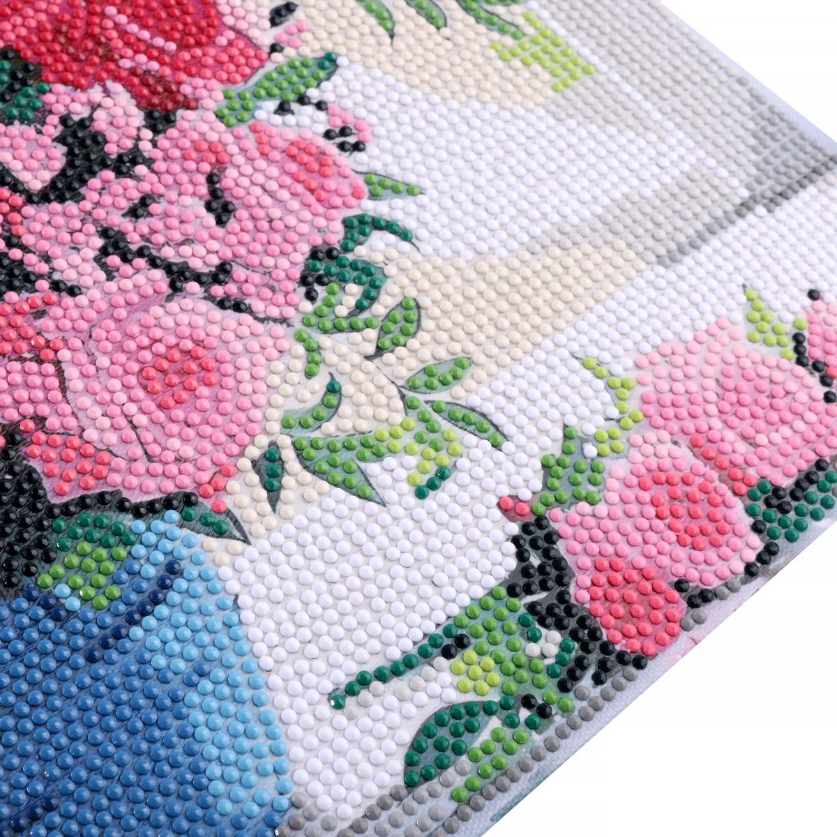 Roses in sunlight crystal art canvas 40x50 close-up