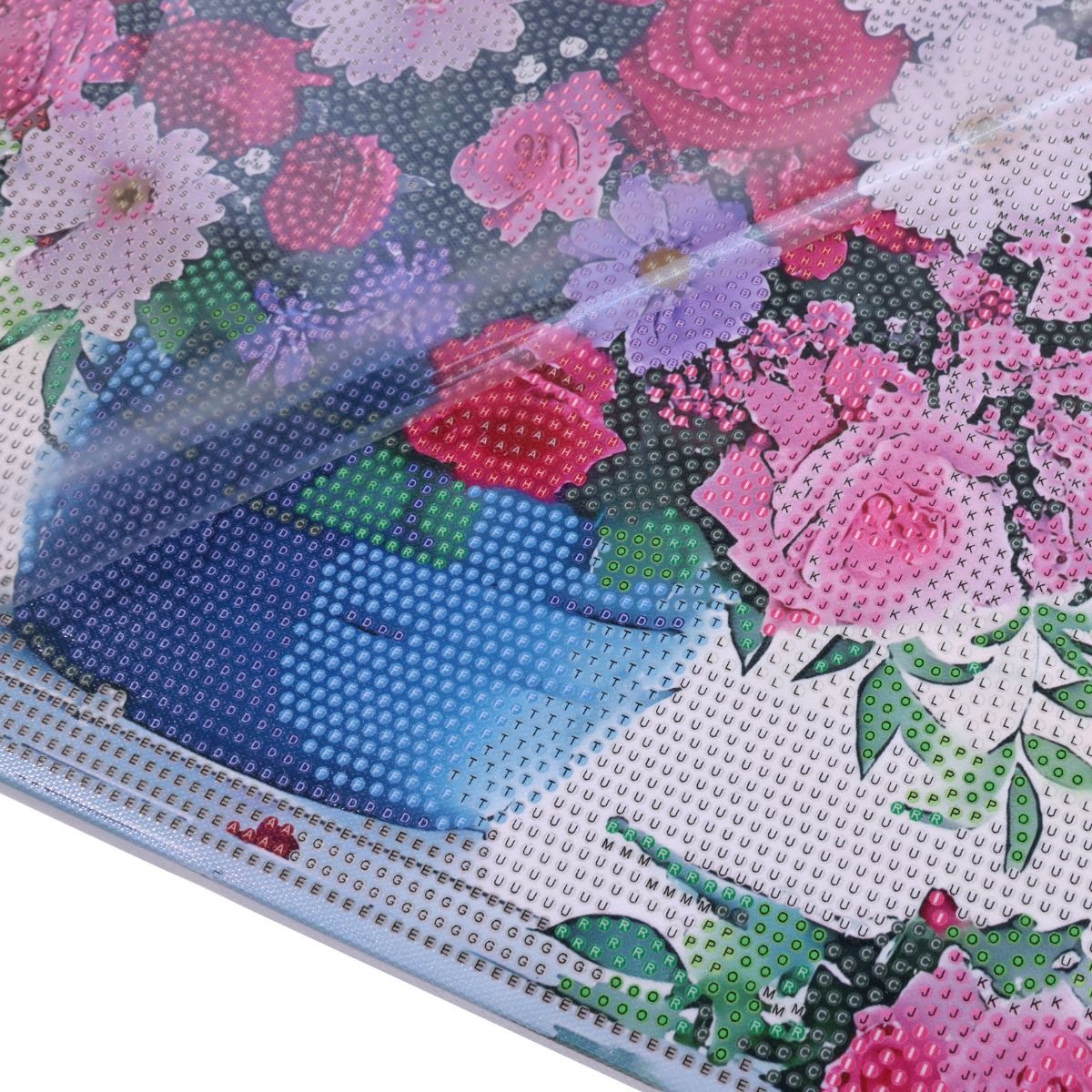 Roses in sunlight crystal art canvas 40x50 template