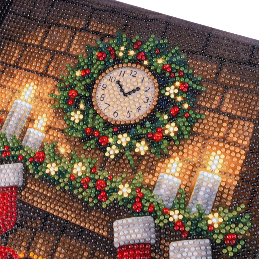 Santa's List Crystal Art Canvas Kit 40x50cm