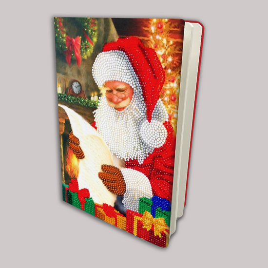 CANJ-5 "Santa's List", Crystal Art Notebook