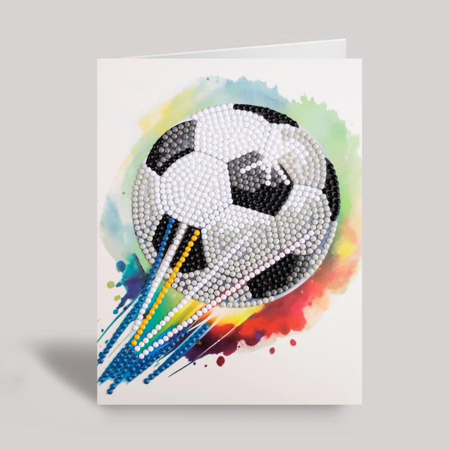 Score! Crystal Art Card Kit 12.6cm x 17.5cm