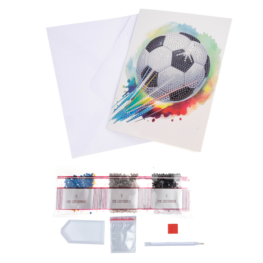 Score! Crystal Art Card Kit 12.6cm x 17.5cm