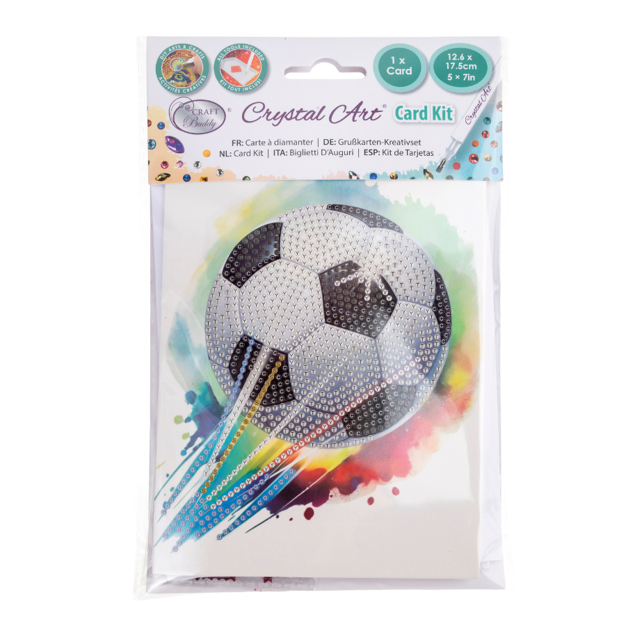 Score! Crystal Art Card Kit 12.6cm x 17.5cm