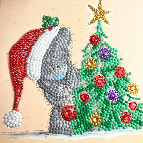 Season Sparkle Tatty Teddy Crystal Art Card-8