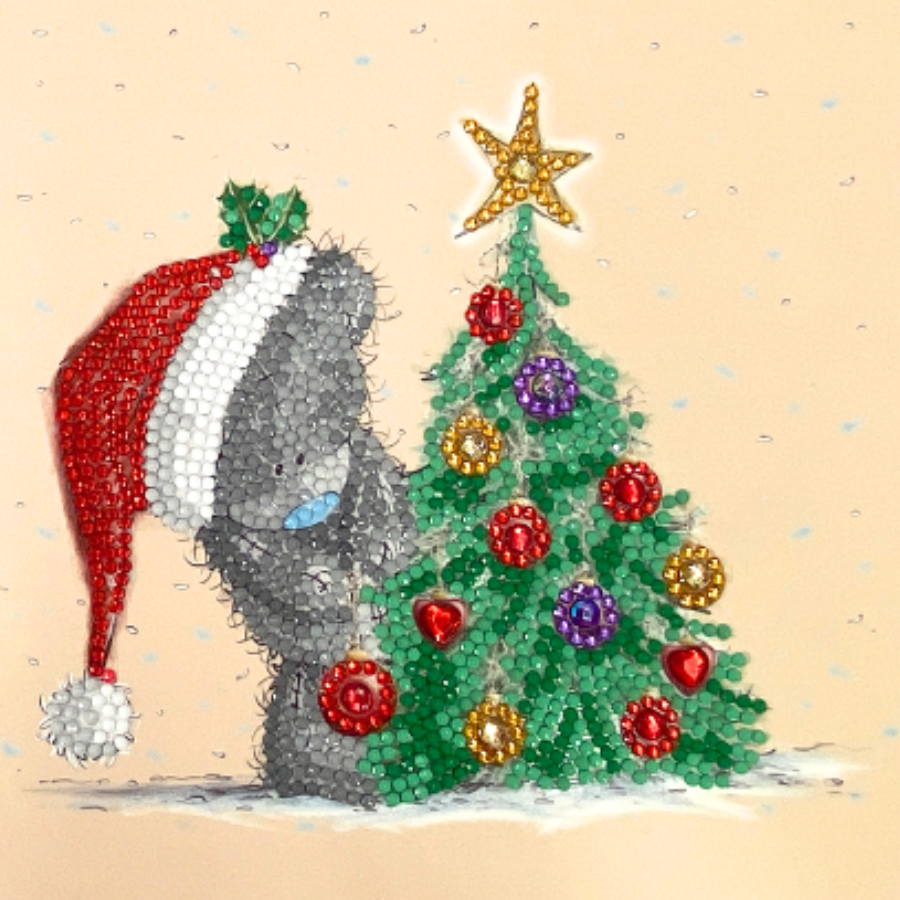 Season Sparkle Tatty Teddy Crystal Art Card-9