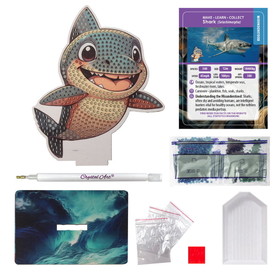  Shark Crystal Art Wildlife Buddies contents