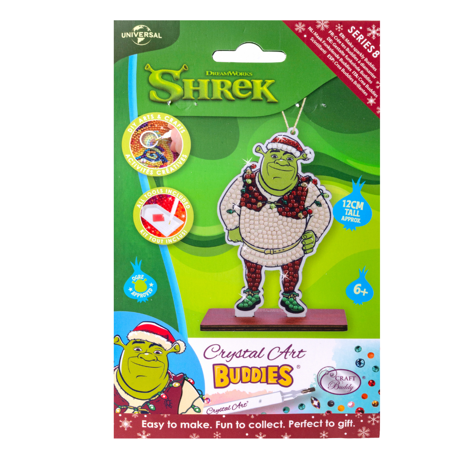 Shrek Crystal Art Festive Buddies Kit Series 8 Shrek
