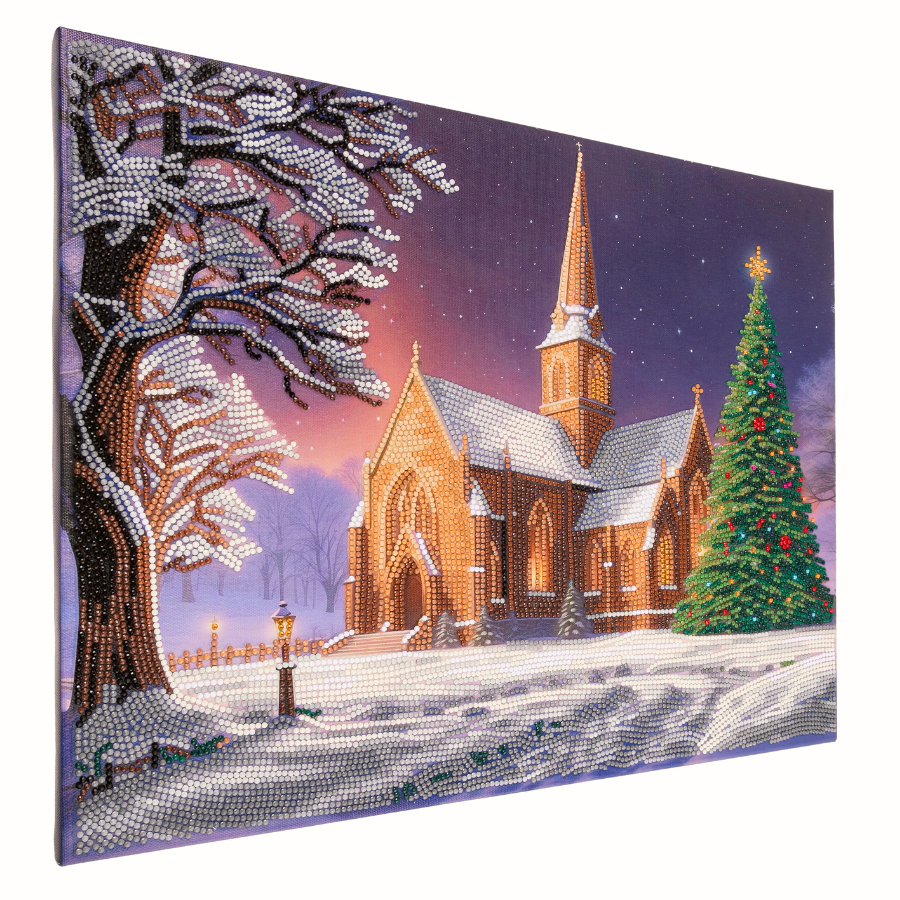 Silent Night Crystal Art Canvas 45x35cm 4