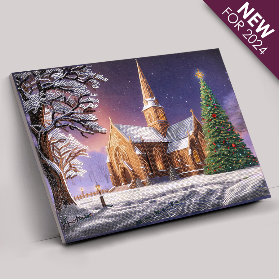 Silent Night Crystal Art Canvas 45x35cm 5