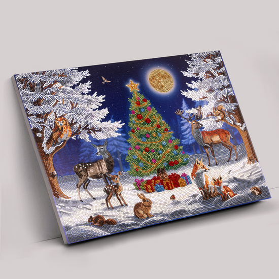 Silent Night Crystal Art Canvas Kit 45x35 10