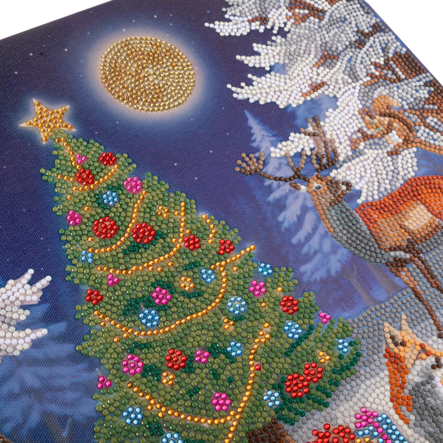 Silent Night Crystal Art Canvas Kit 45x35 3