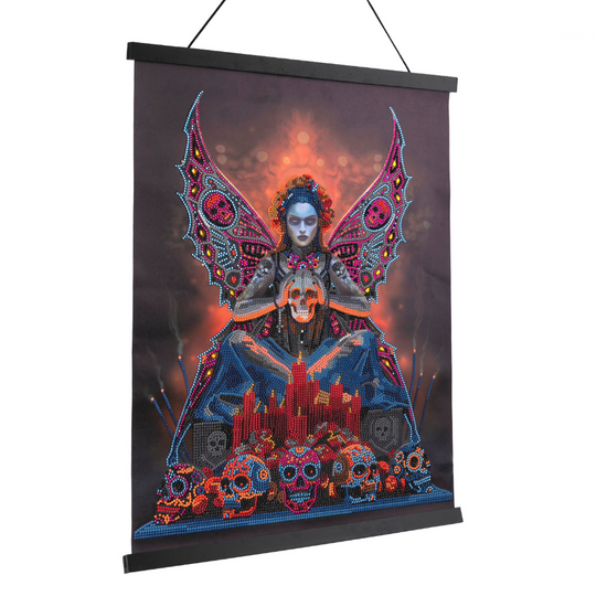 Skull Fairy Crystal Art Scroll Kit 40x50cm 2