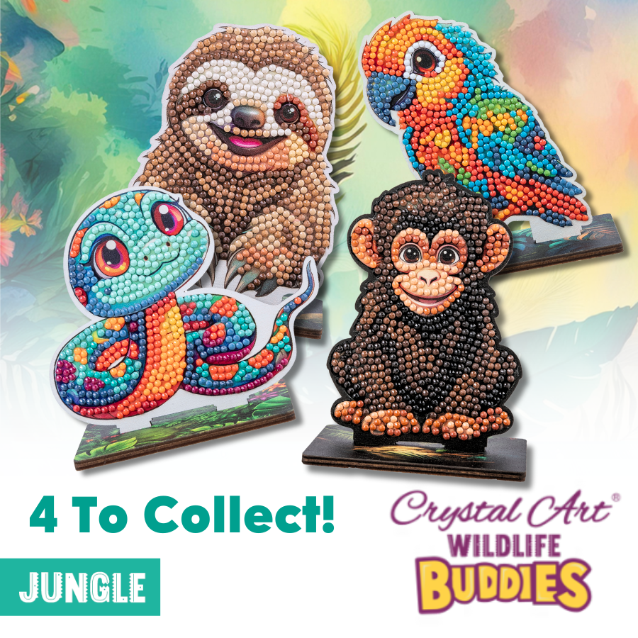 Sloth Crystal Art Wildlife Buddies group