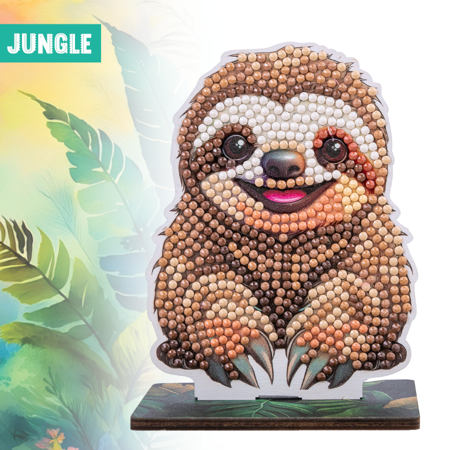 Sloth Crystal Art Wildlife Buddies complete jungle