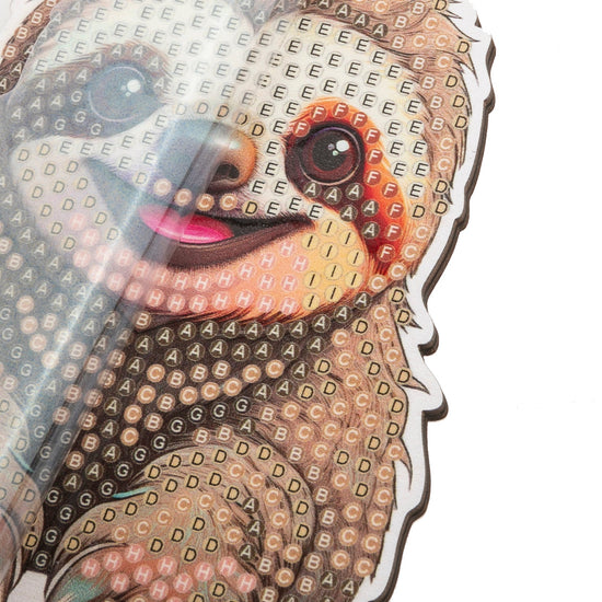 Sloth Crystal Art Wildlife Buddies template