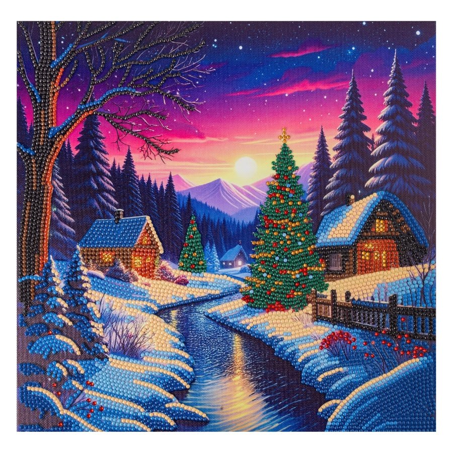 Winter Solstice Crystal Art Canvas Kit 30x30cm