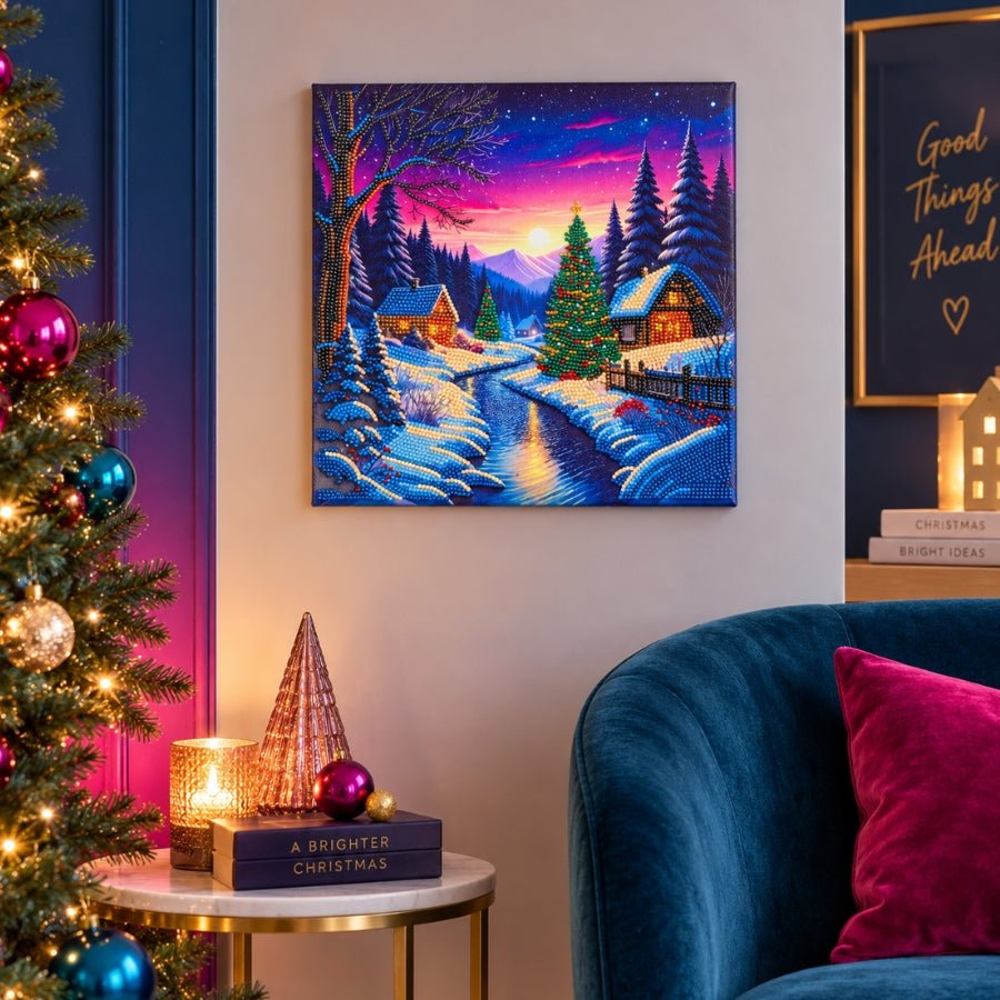 Winter Solstice Crystal Art Canvas Kit 30x30cm