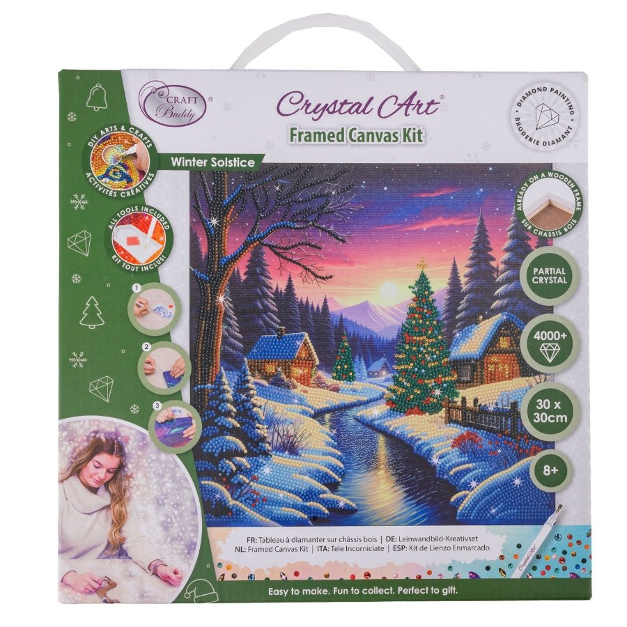 Winter Solstice Crystal Art Canvas Kit 30x30cm