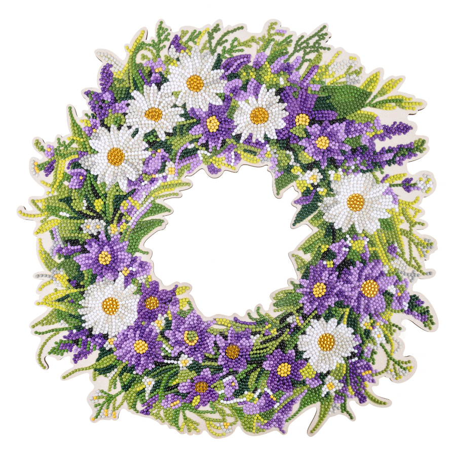 Spring Pastel Crystal Art Wreath Kit