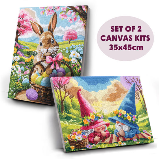 Spring Set Crystal Art Canvas Kit 35x45 Set 2