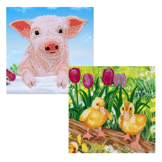 CCK-SS2022SET: Spring Summer 2022 18x18cm Crystal Art Card Set of 6