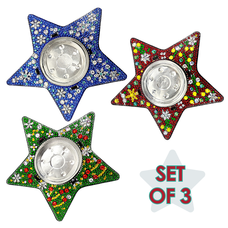 Stars Crystal Art 3D Candle Holder Kit